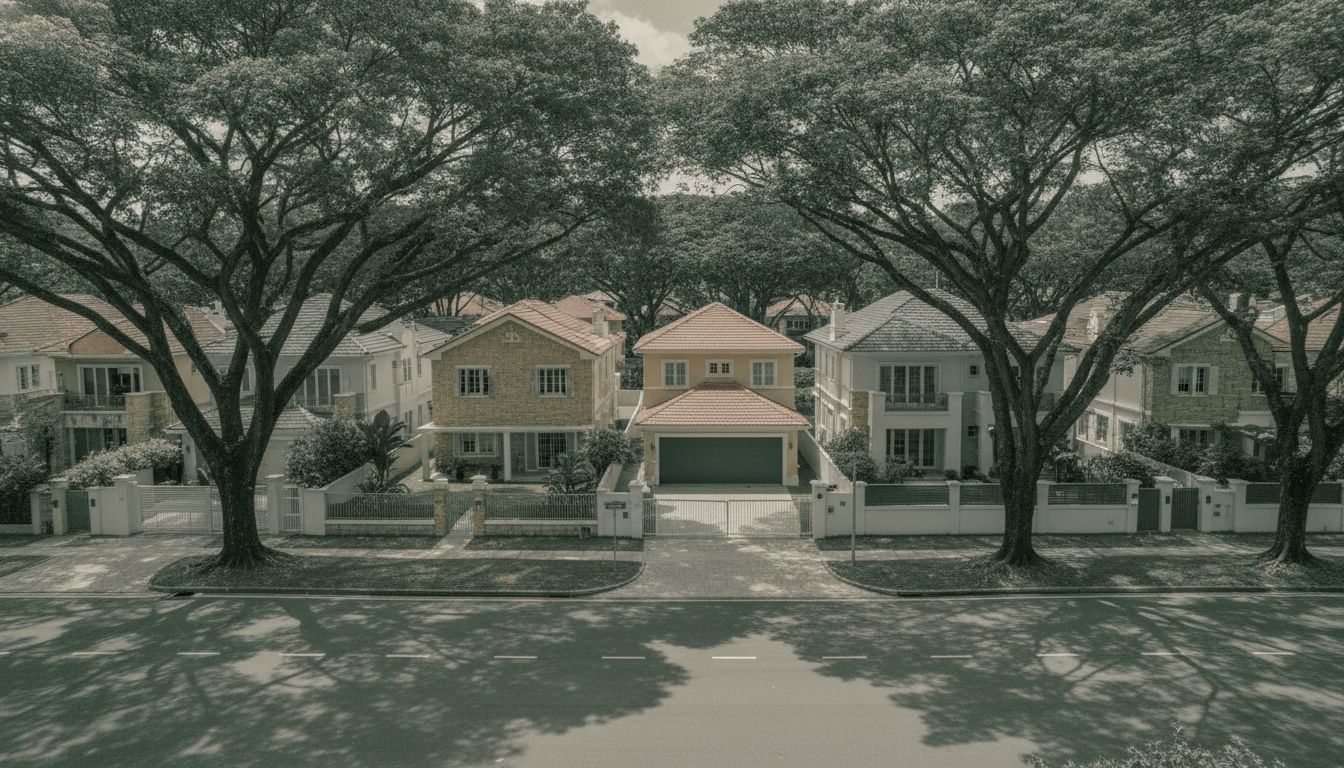 Singapore landed estate neighbourhood context