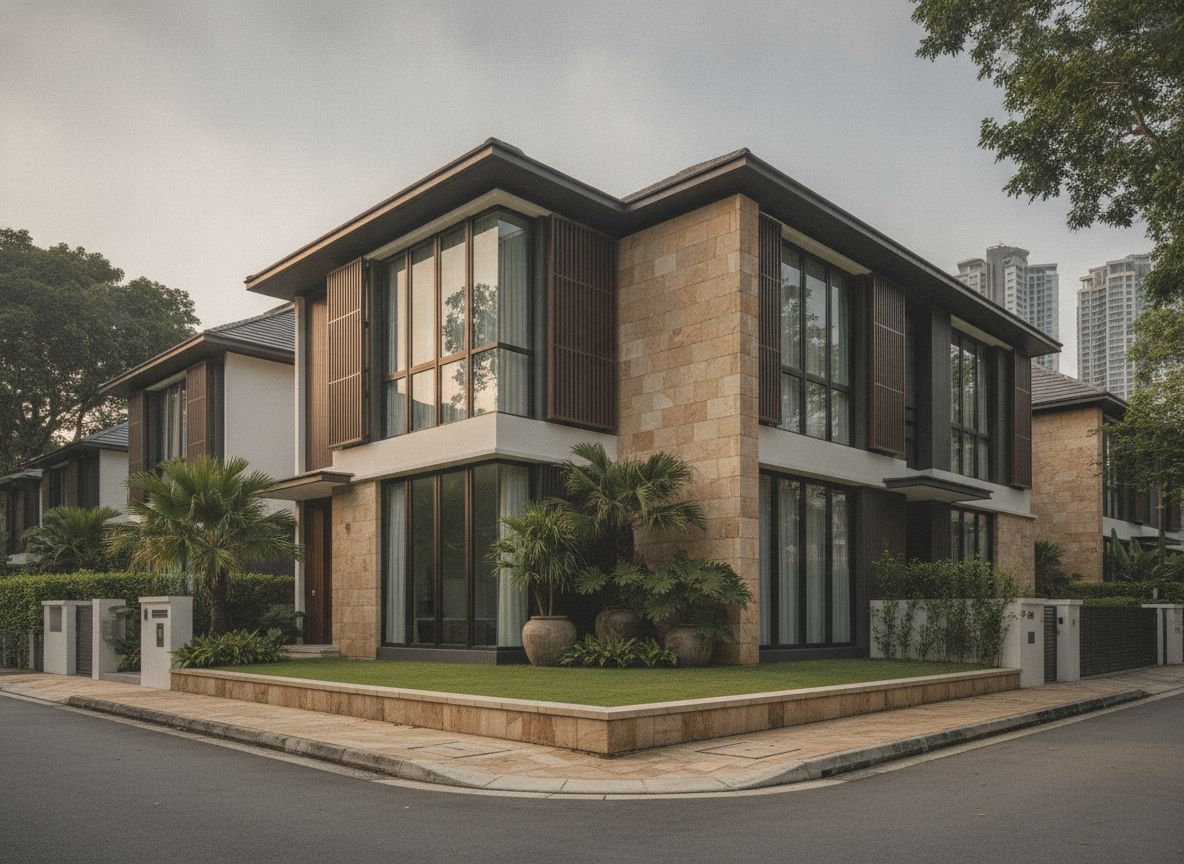 Modern rebuilt corner terrace house with side garden