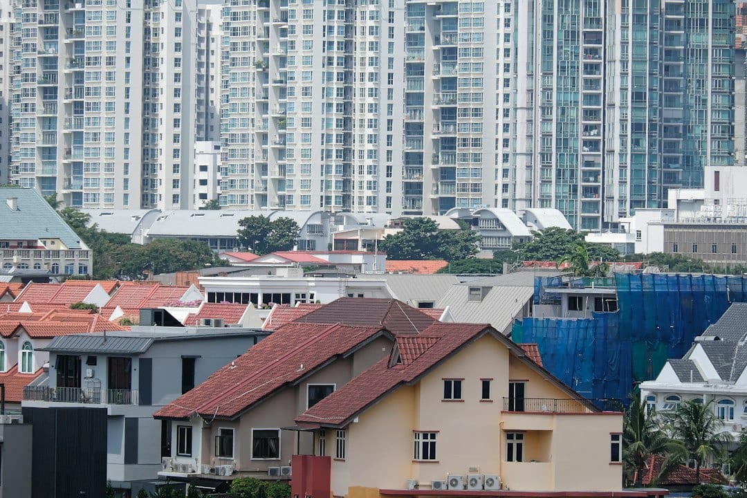 Singapore landed home under construction during a rebuild